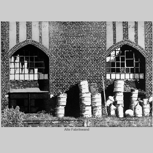 Alte Fabrikwand