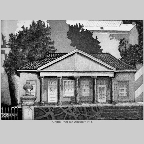 Kleine Post als Akzisse f�r O.